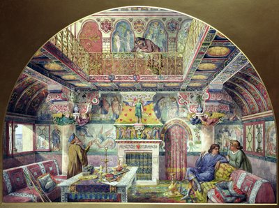 Design for the Decoration of the Summer Smoking Room at Cardiff Castle by William Burges